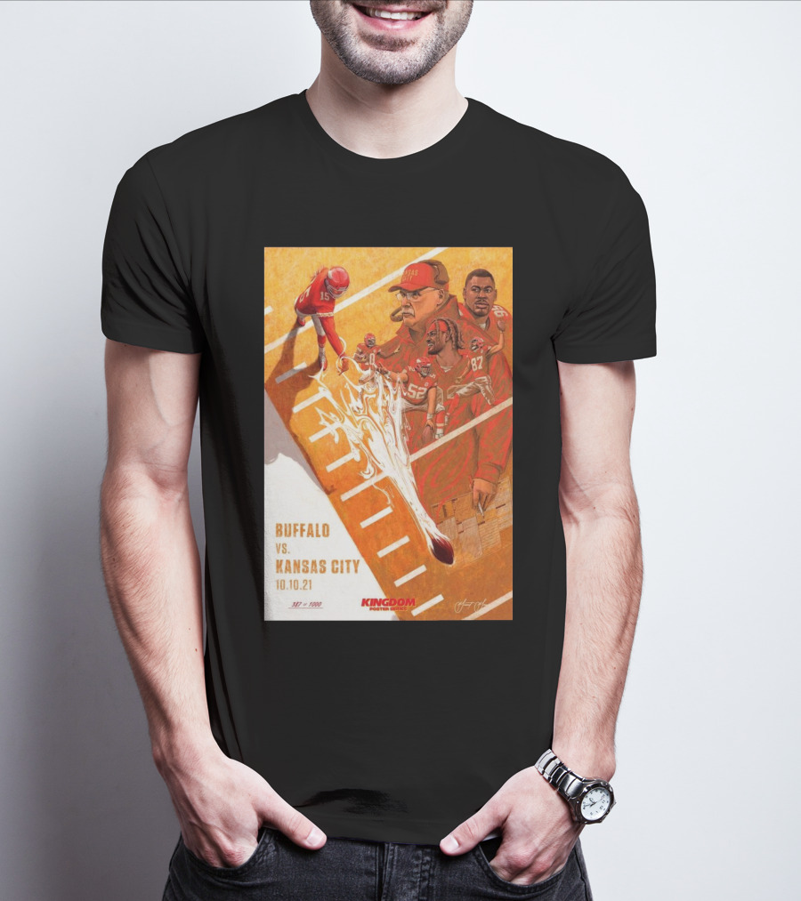 Buffalo Bills Vs Kansas City Chiefs 10 10 21 Bills Won 38-20 Kingdom Series Signature T-Shirt