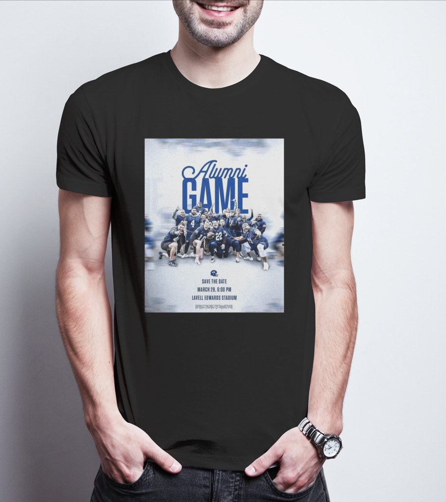 BYU Cougars Alumni Game Save The Date March 28 Lavell Edwards Stadium T-Shirt