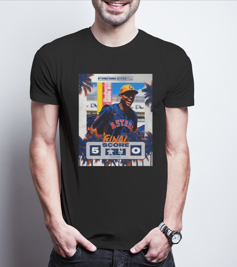 Cam Smith Houston Astros Vs New York Mets Final Score 5 – 0 MLB Spring Training T-Shirt