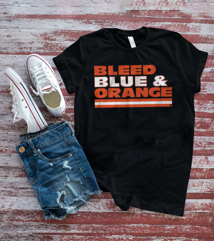 Chicago Football Bleed Blue & Orange T-Shirt