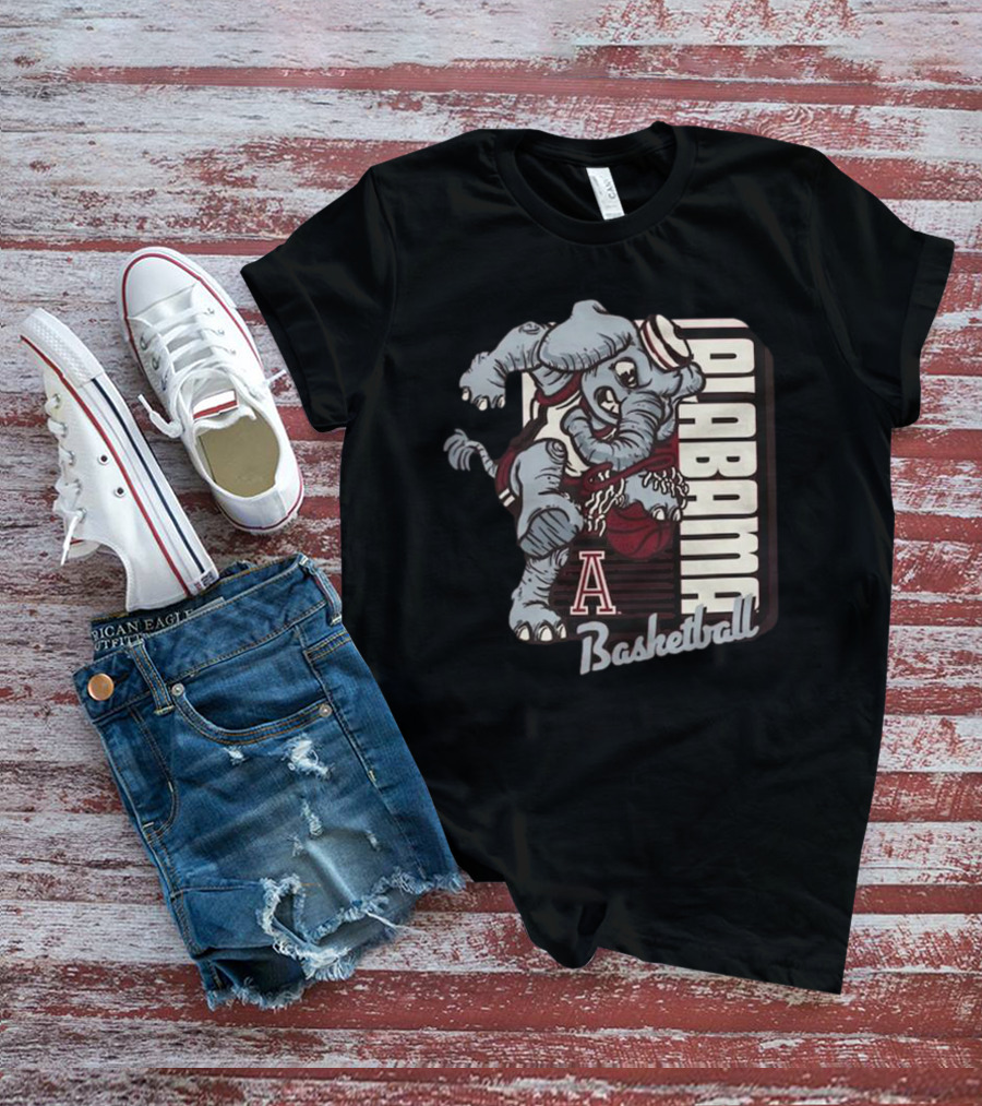 Alabama Basketball Elephant Dunking Mascot Crimson Tide 2025 T-Shirt