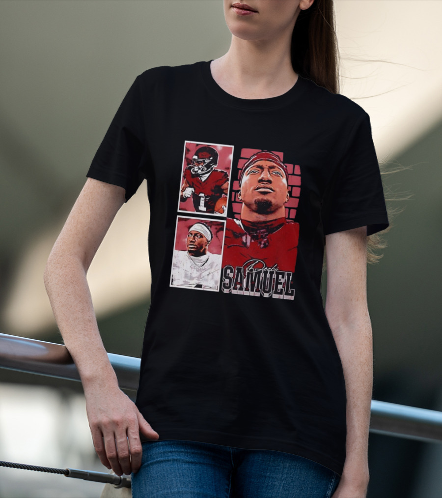 Deebo Samuel Washington Commanders NFLPA Football Signature Vintage T-Shirt