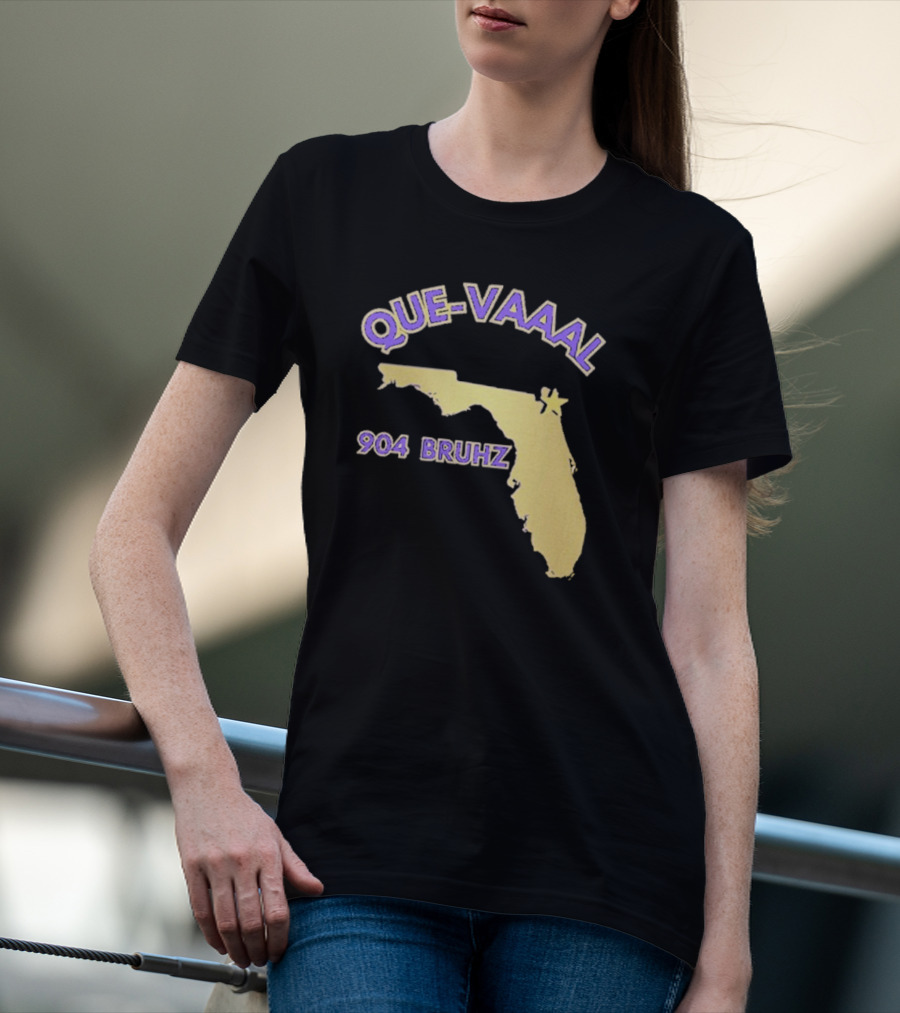 Florida State Map 904 Bruhz Que-Vaaal T-Shirt