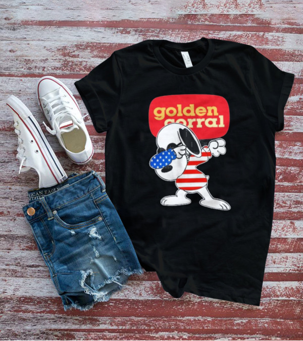 Golden Corral Buffet & Grill Snoopy Dabbing American T-Shirt