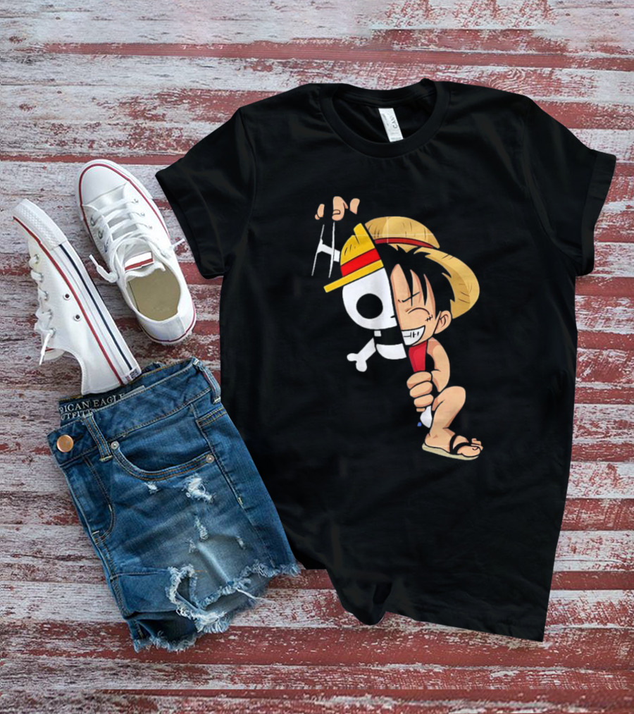 Funny Monkey D Luffy One Piece Anime Character T-Shirt