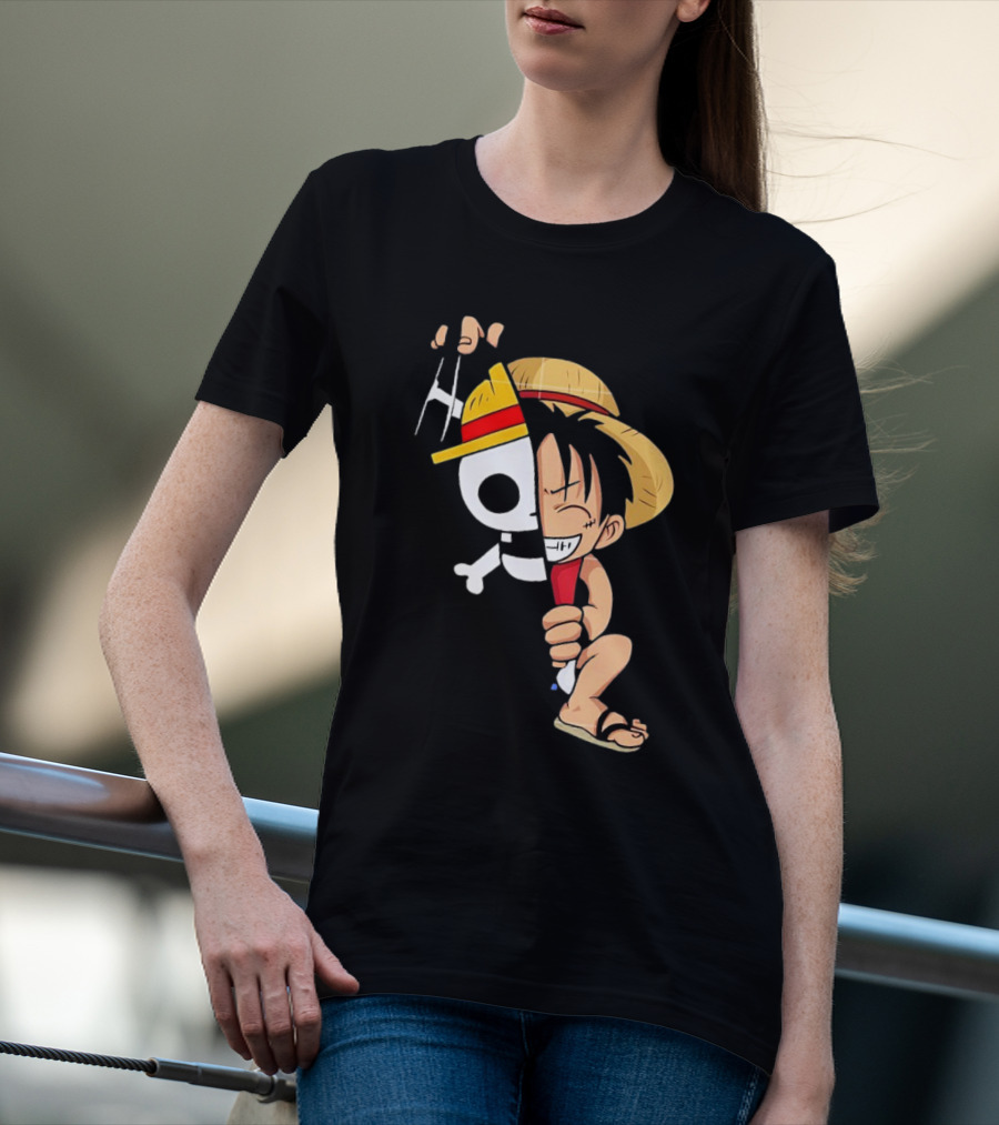 Funny Monkey D Luffy One Piece Anime Character T-Shirt