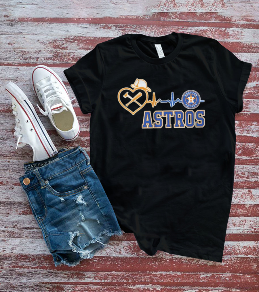 Houston Astros Heart Logo T-Shirt