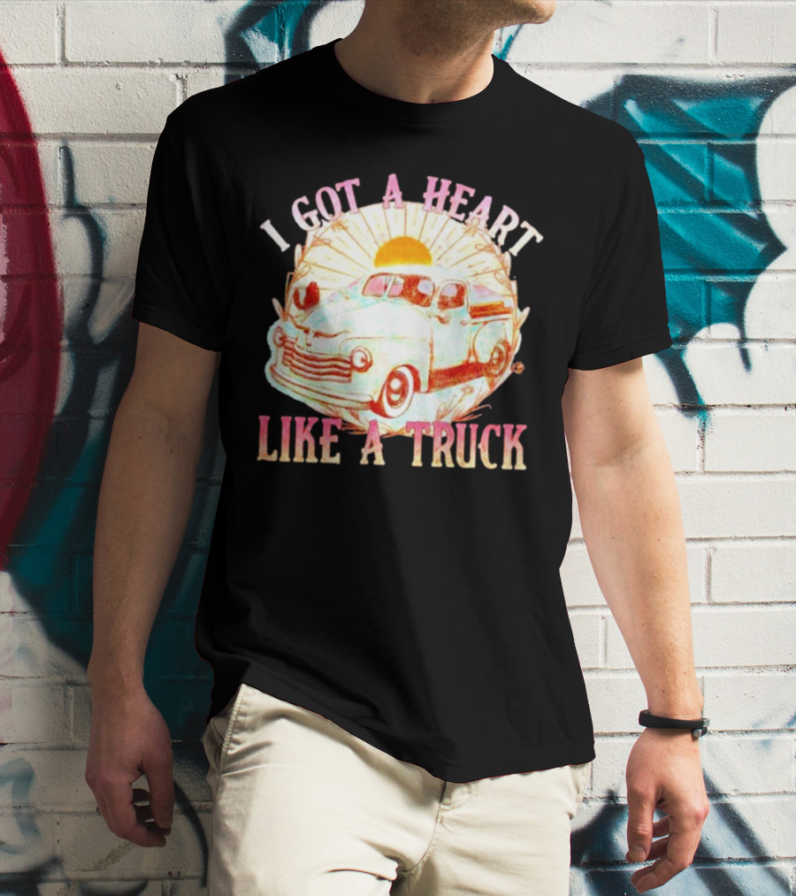 Heart Like A Truck Western Boho Sunset Desert T-Shirt