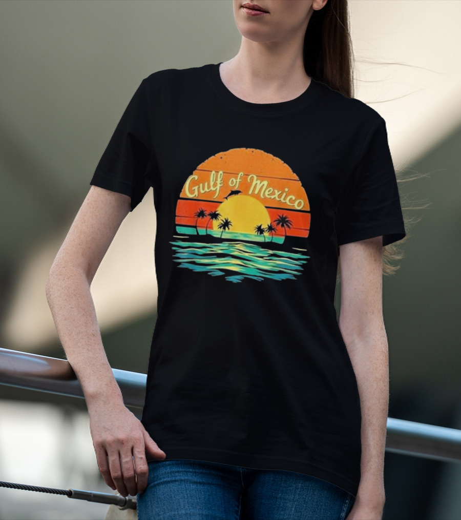 Gulf Of Mexico Beach Palms Summer Vacation T-Shirt