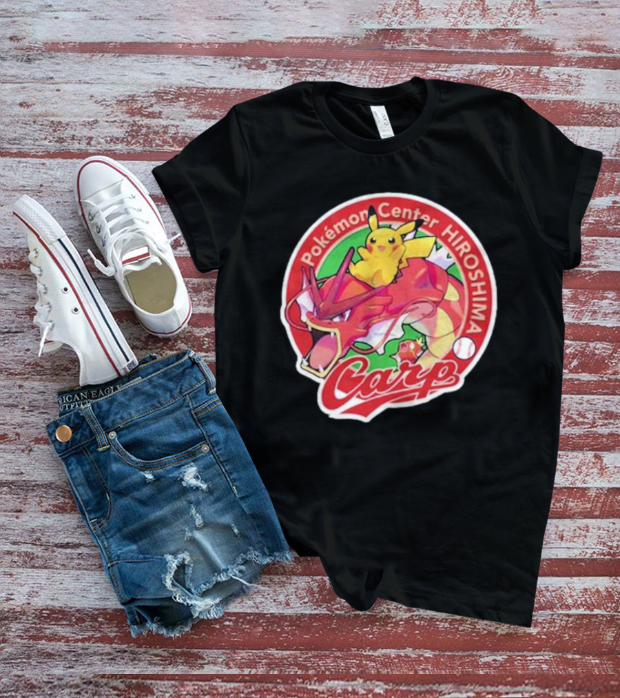 Hiroshima Toyo Carp X Pokémon Center Hiroshima T-Shirt
