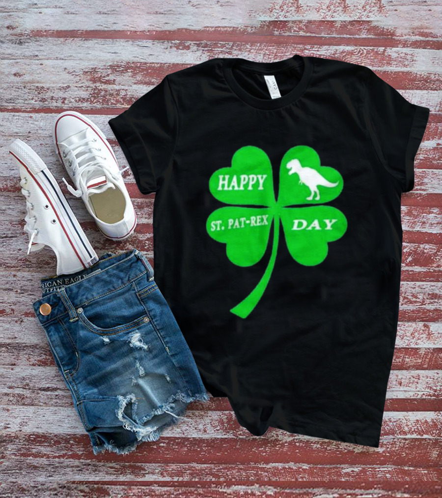 Happy St Pat-rex Day Shamrock T-Shirt