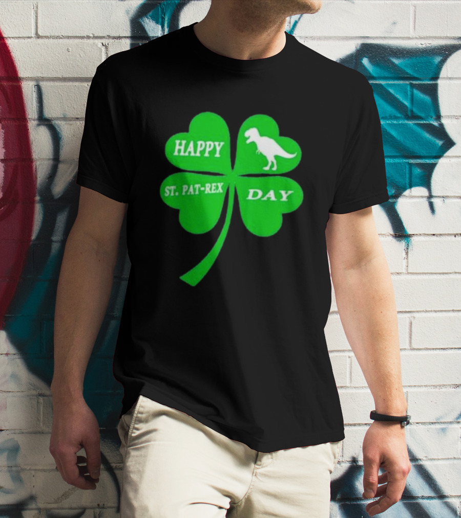 Happy St Pat-rex Day Shamrock T-Shirt