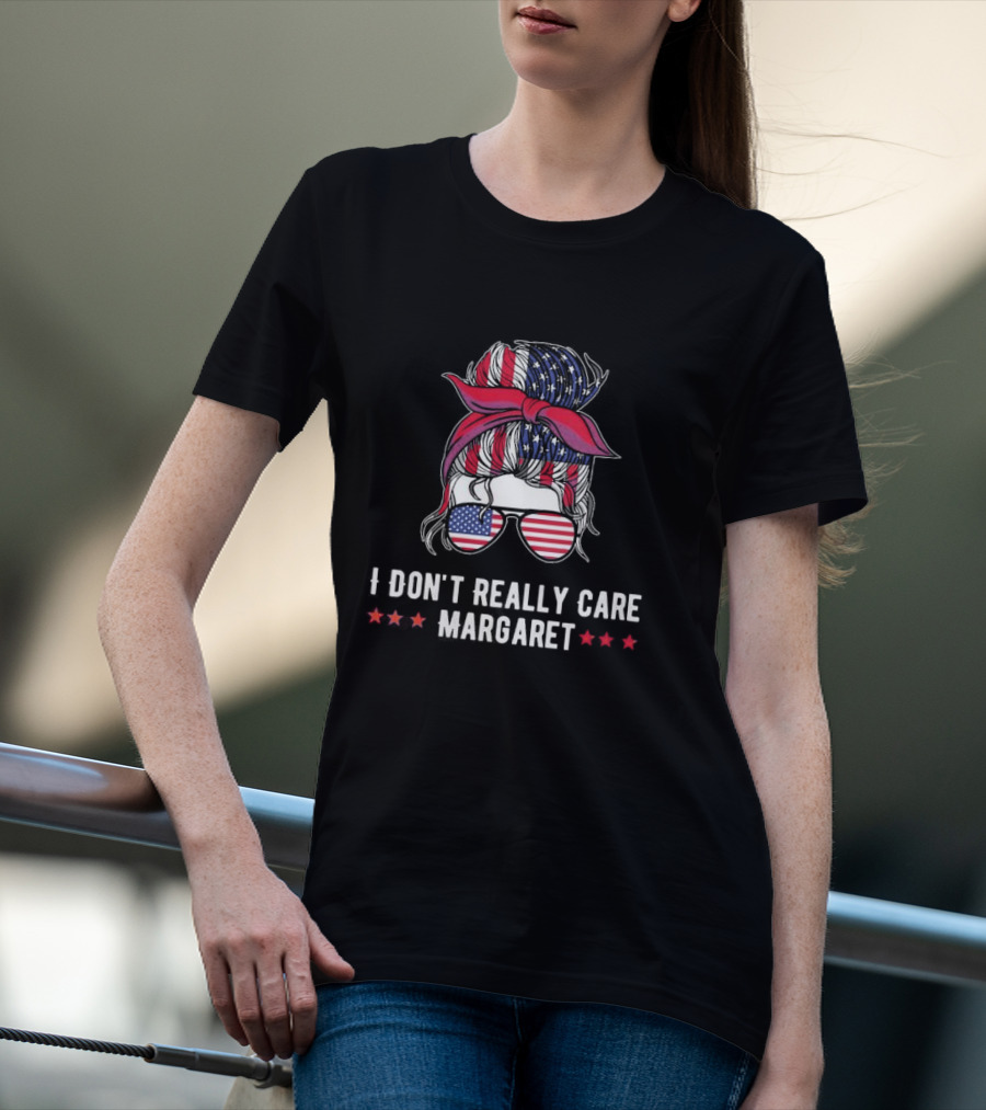 I Don’t Really Care Margaret American Flag Jd Vance T-Shirt