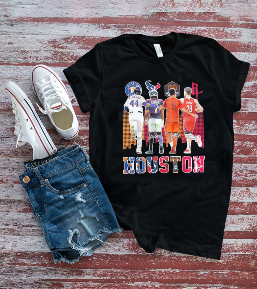 Houston Skyline Sport Team Players 2025 T-Shirt