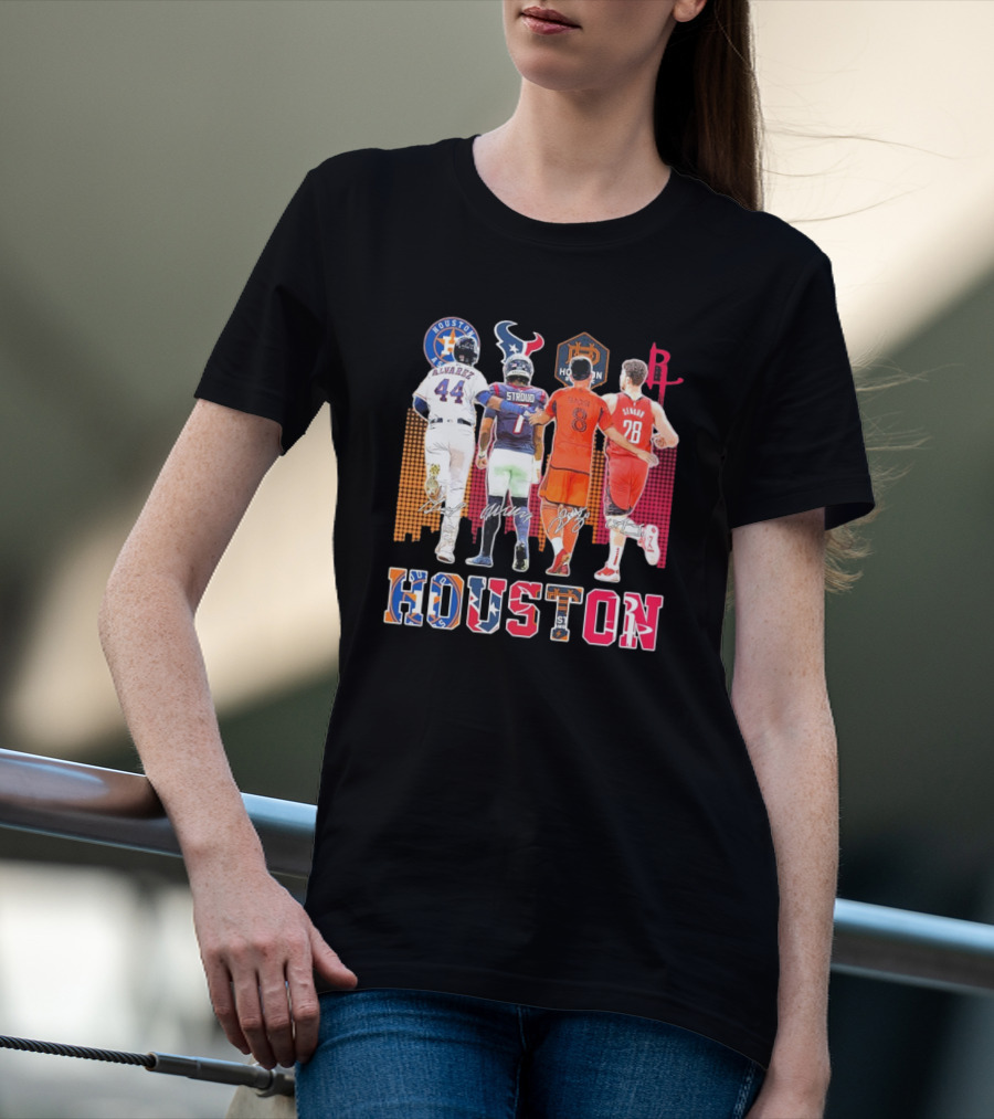 Houston Skyline Sport Team Players 2025 T-Shirt