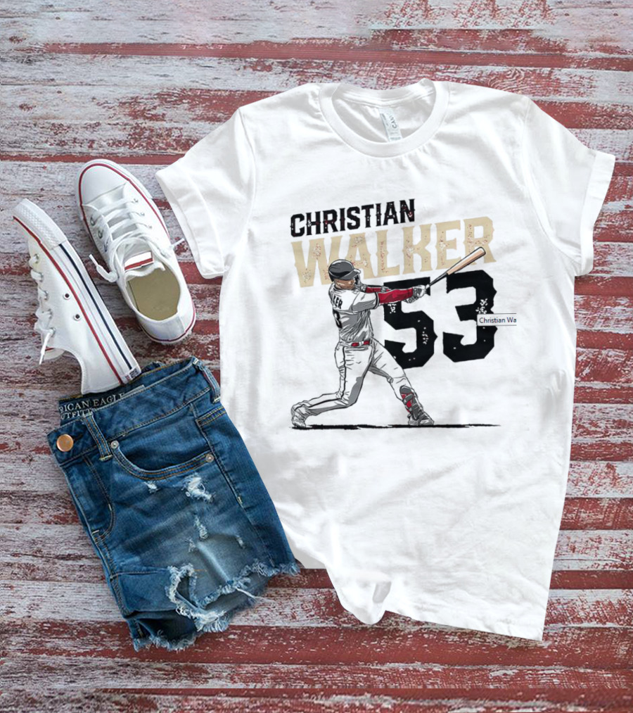 Christian Walker 53 Arizona Diamondbacks Slugger T-Shirt