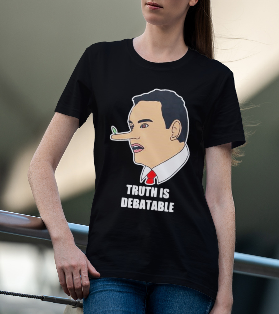 Funny George Santos Congressman Truth Is Debatable Nose T-Shirt