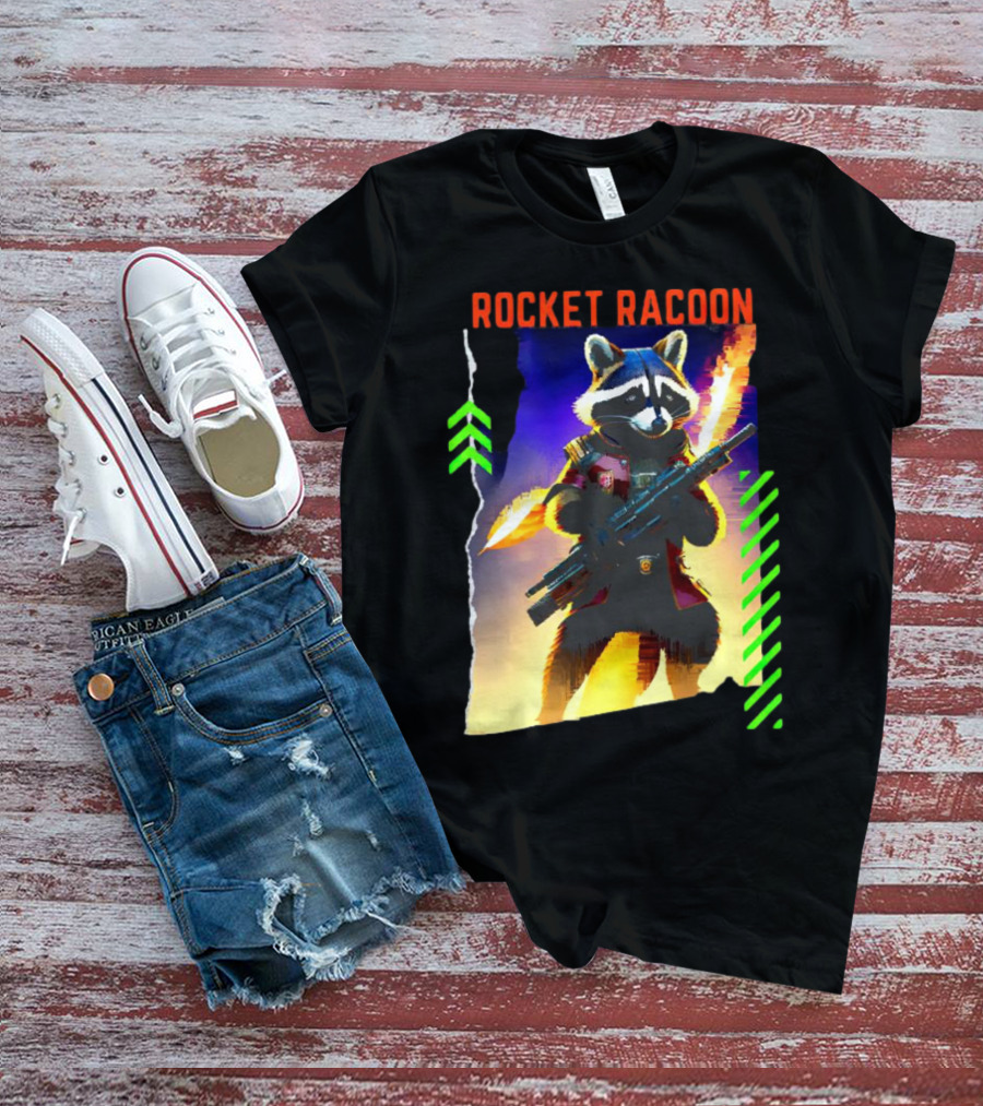 Rocket Raccoon Guardians Of The Galaxy Vol 3 Character T-Shirt