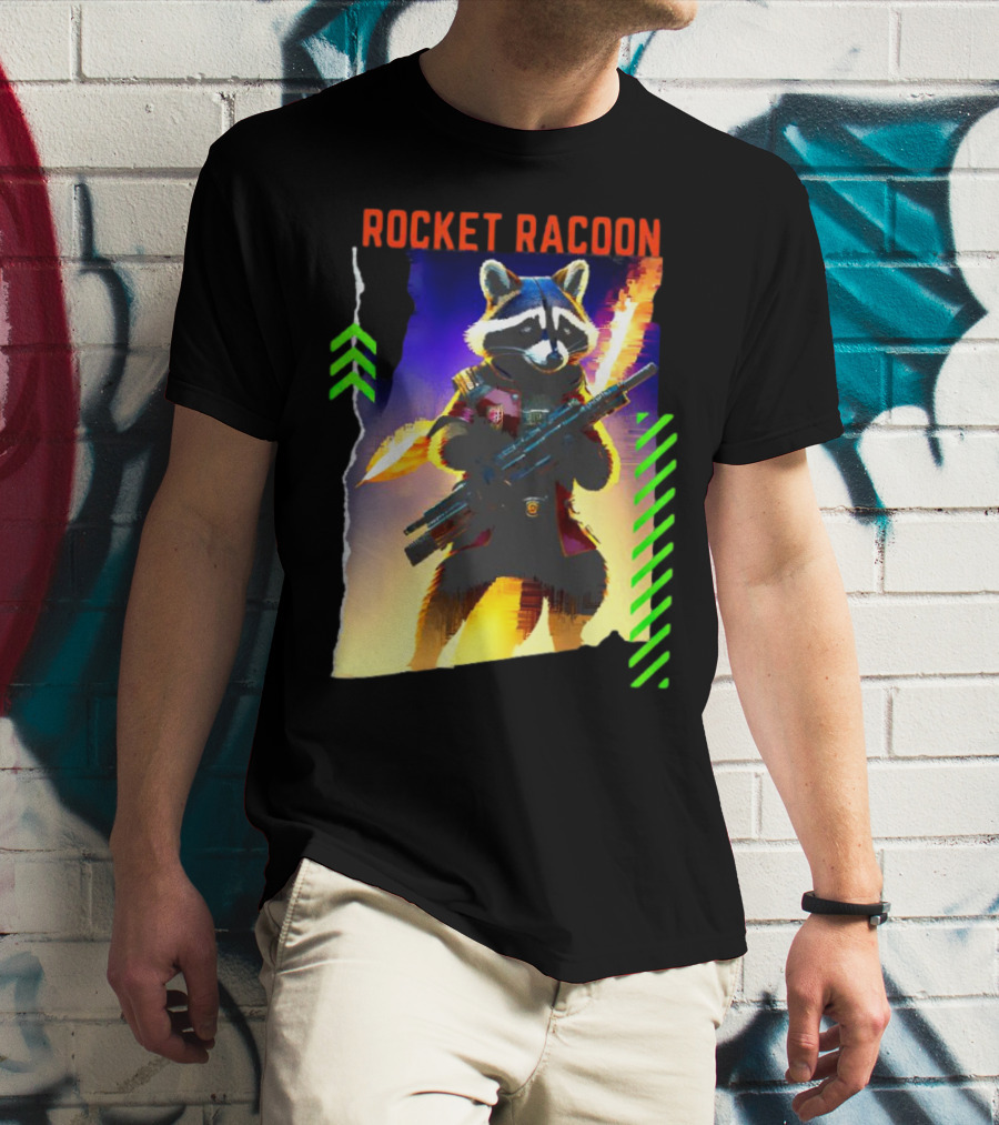 Rocket Raccoon Guardians Of The Galaxy Vol 3 Character T-Shirt