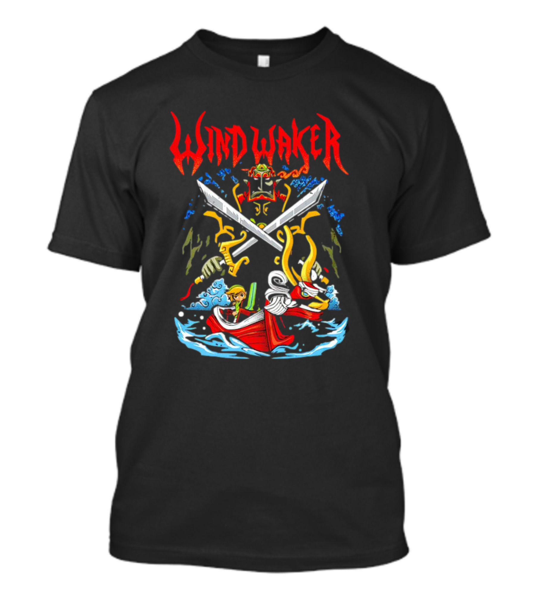 The Legend Of Zelda Wind Waker Link Ganondorf Boat Adventure T-Shirt