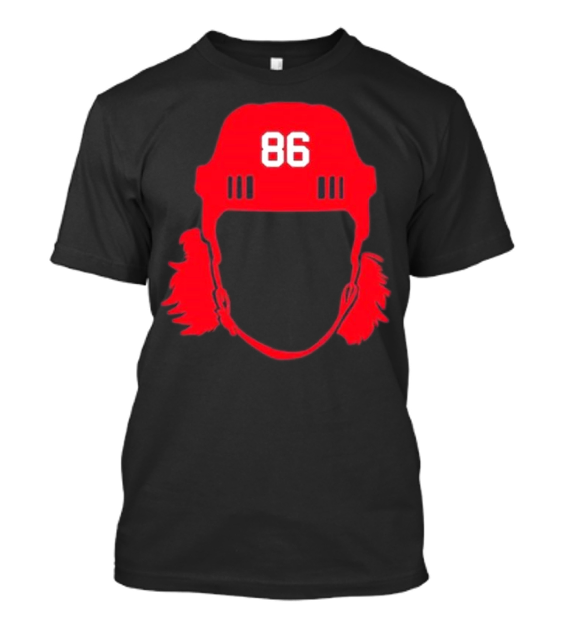 Spittin Chiclets 86 New Jersey Devils Hockey Helmet T-Shirt