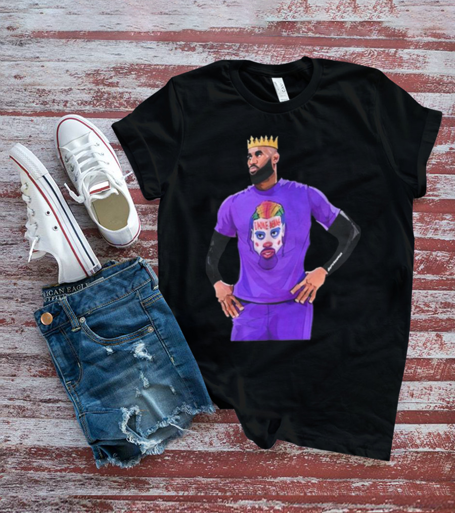Lebron James Los Angeles Lakers I Poke Bears Crown Clown T-Shirt