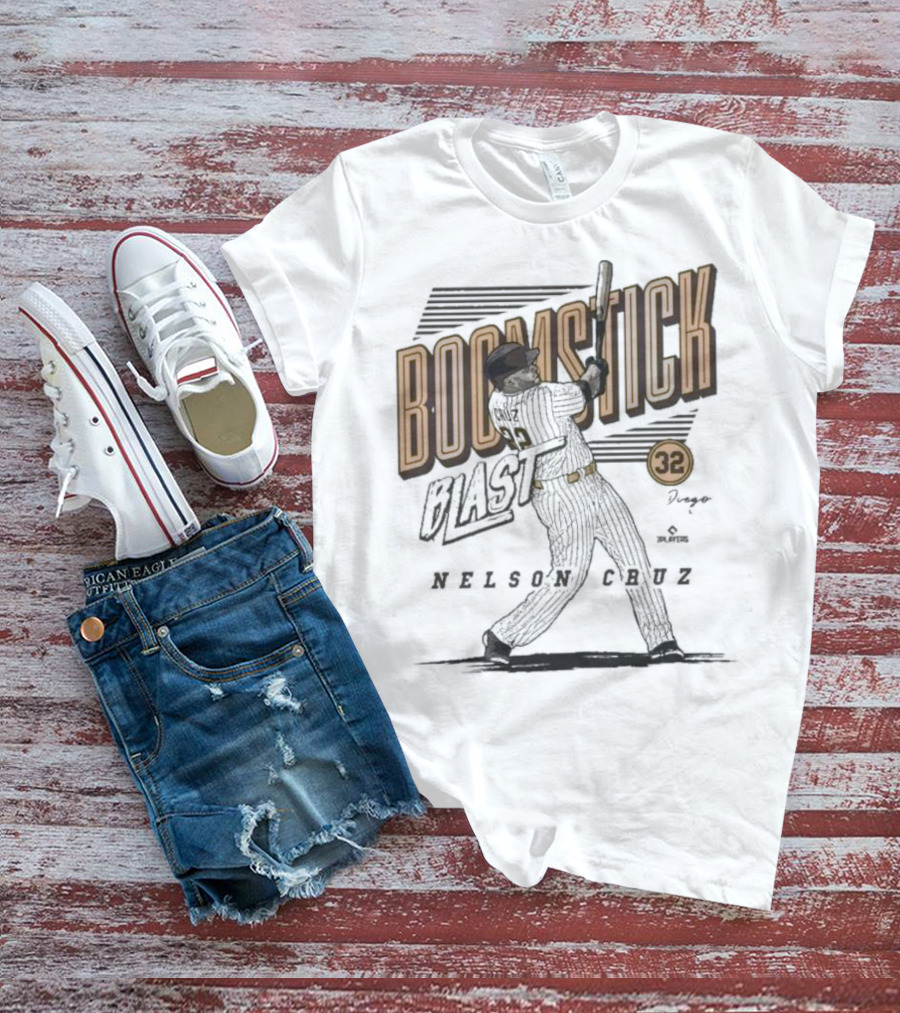 Boomstick Blast Nelson Cruz San Diego Padres 32 T-Shirt