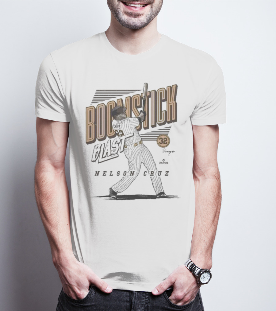 Boomstick Blast Nelson Cruz San Diego Padres 32 T-Shirt
