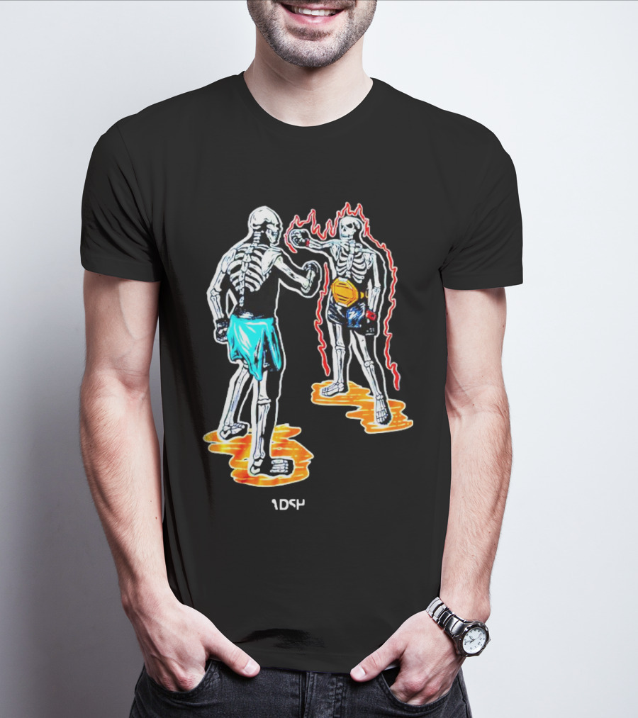 Skeletal Boxing Showdown 1DS4 Headshot Dead T-Shirt