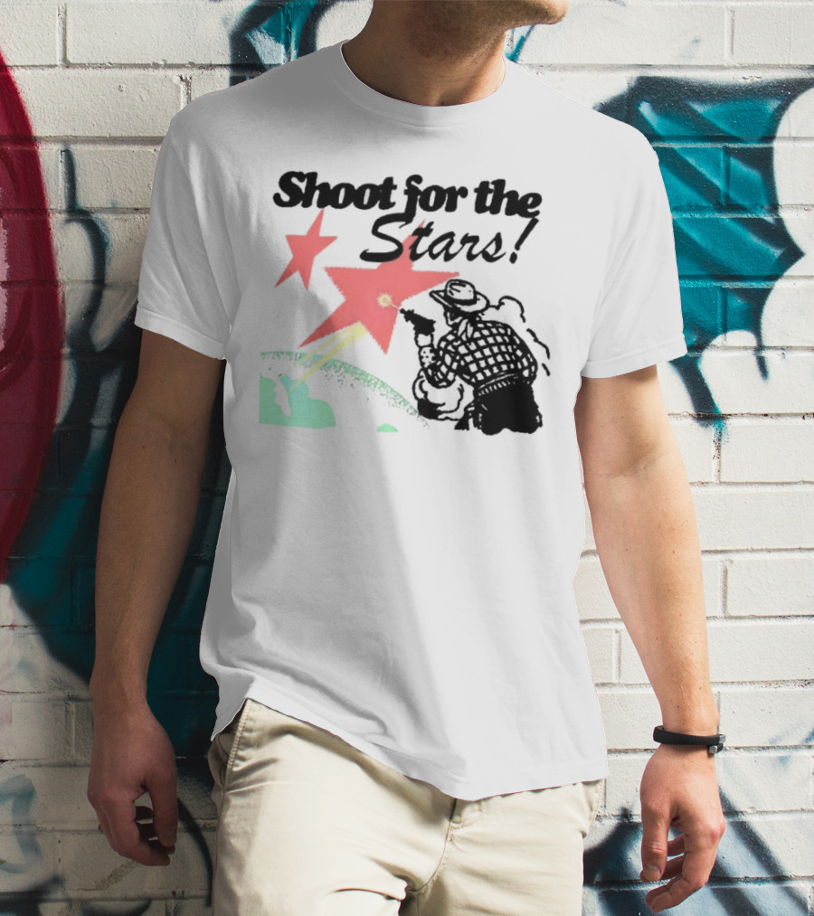 Shoot For The Stars Western Cowboy Cosmic Adventure T-Shirt