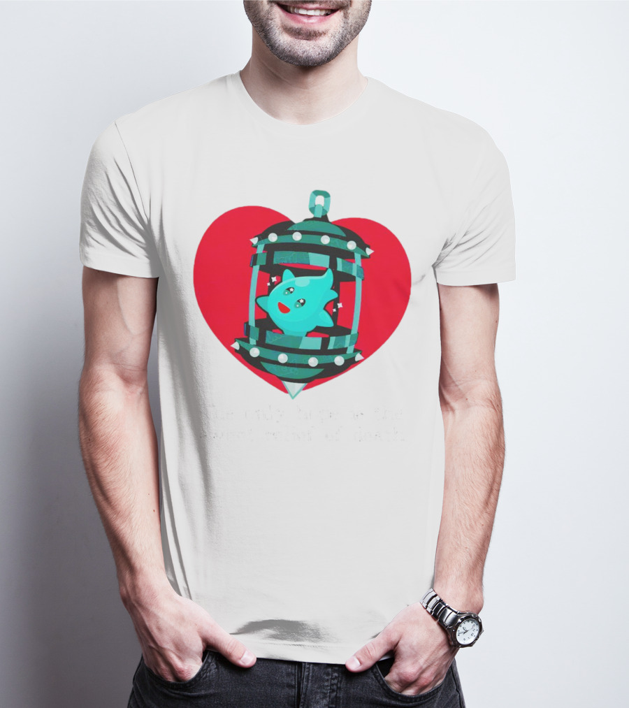 The Only Hope Is The Sweet Relief Of Death Heart And Ghost Cage T-Shirt