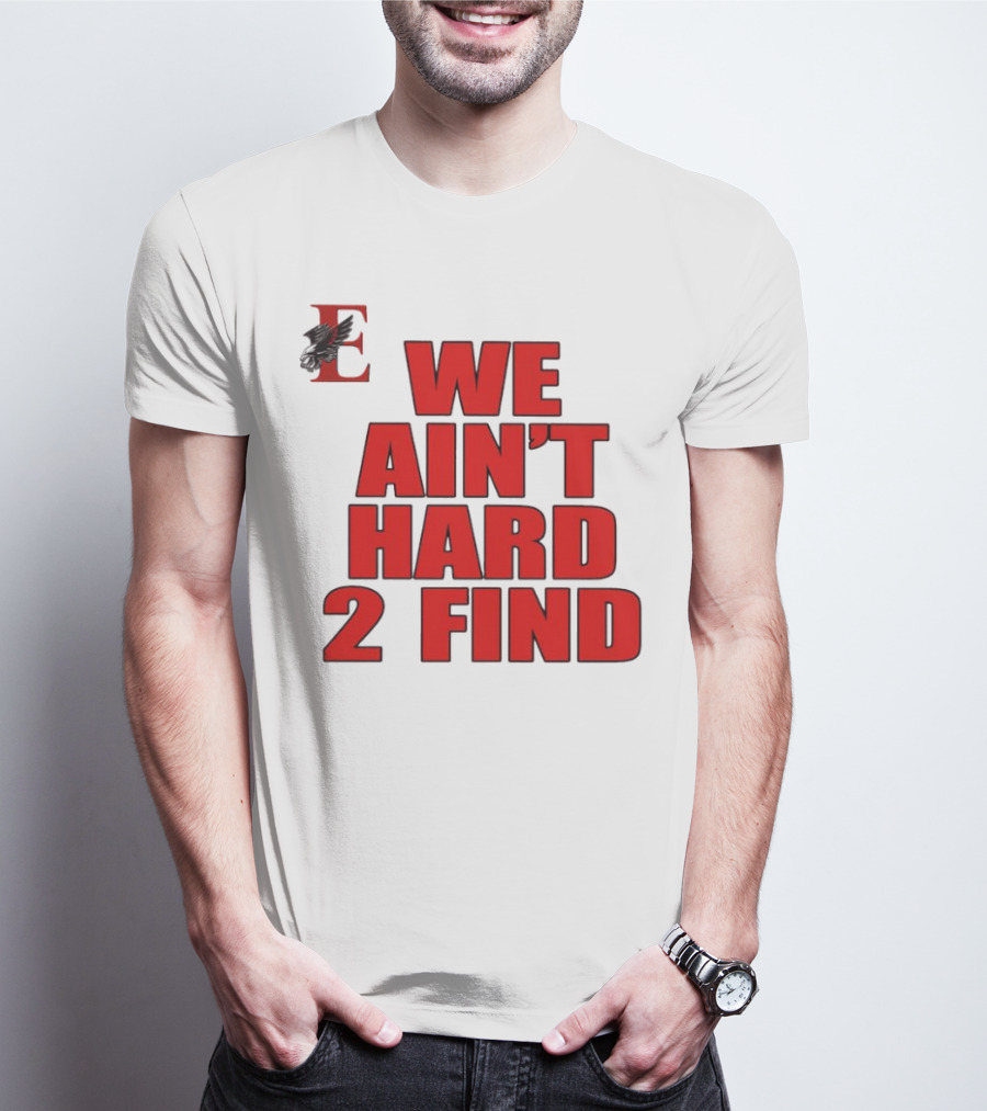We Ain’t Hard 2 Find Red Bold Text Black Background Ravens T-Shirt