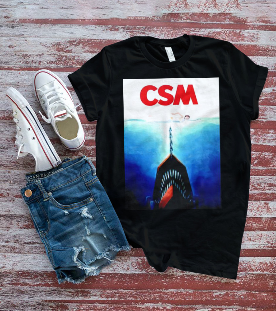 CSM Jaws Blu-Ray Parody Swim Danger T-Shirt
