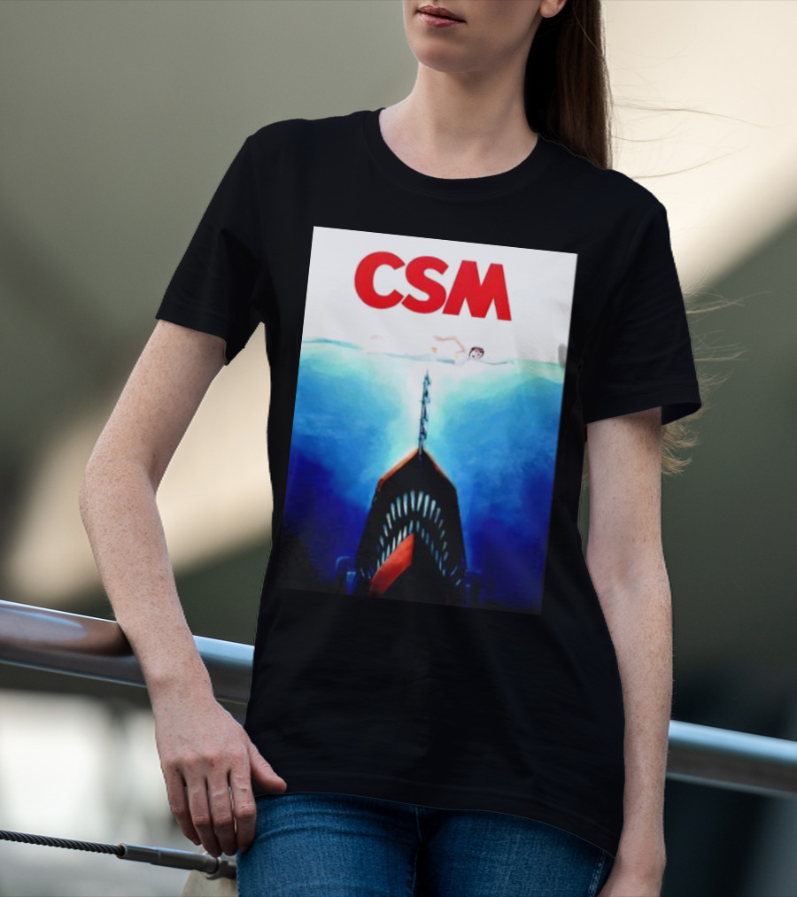 CSM Jaws Blu-Ray Parody Swim Danger T-Shirt