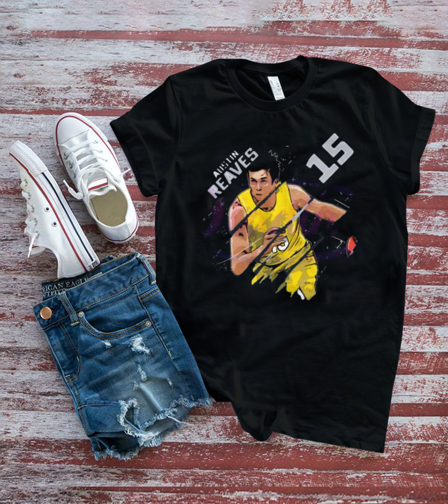 Austin Reaves 15 Los Angeles Lakers Basketball Player T-Shirt