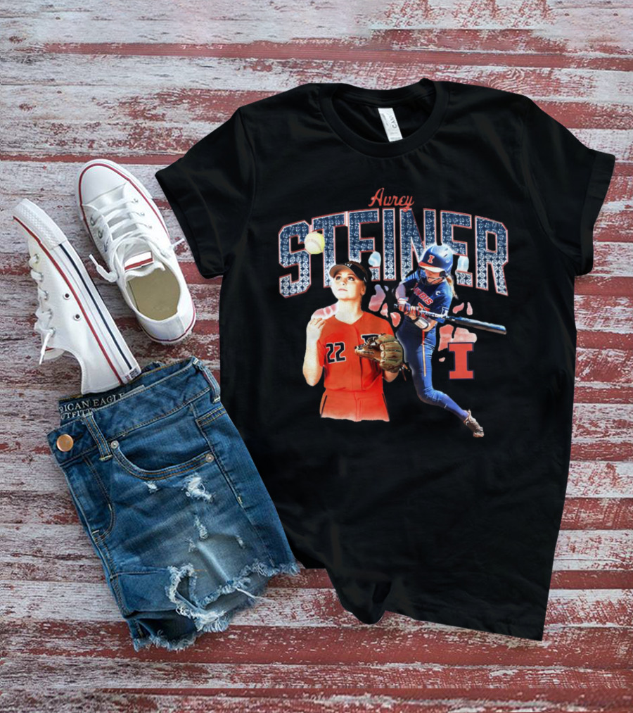 Avrey Steiner Illinois Softball Fighting Illini Number 22 T-Shirt