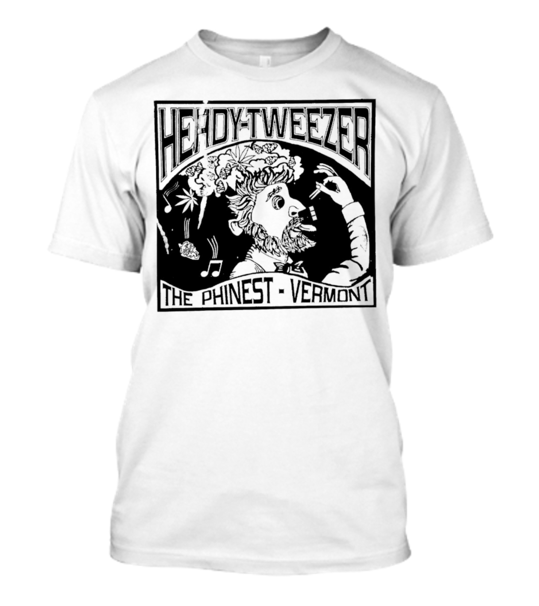 Heady-Tweezer Phinest Vermont Musical Clouds And Creative T-Shirt