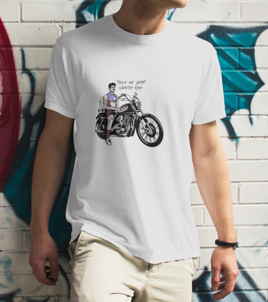 Take Me Home Country Road Motorcycle Rider T-Shirt