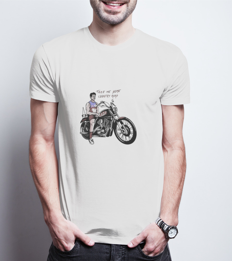 Take Me Home Country Road Motorcycle Rider T-Shirt