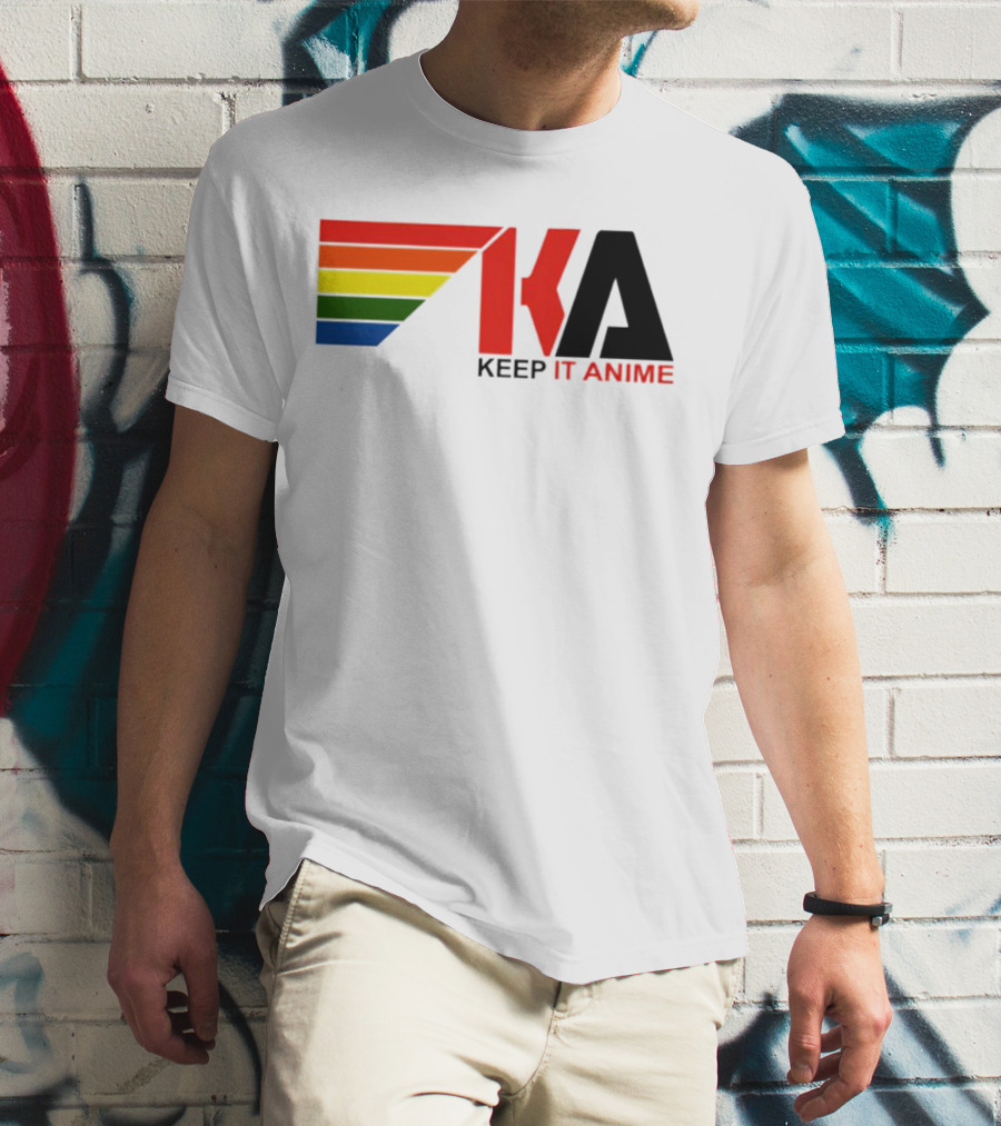 KEEP IT ANIME KA Rainbow Stripes T-Shirt
