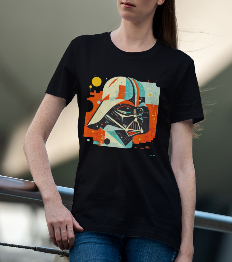 Darth Vader Dark Helmet Pop Art Retro T-Shirt