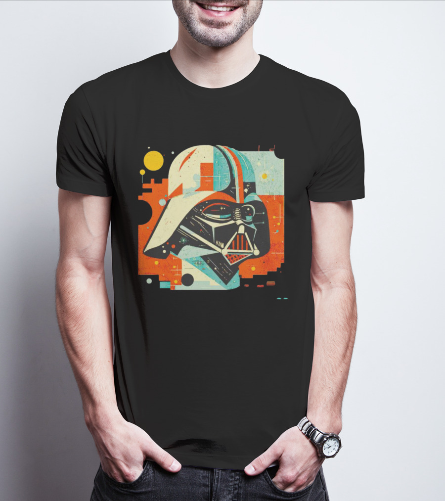 Darth Vader Dark Helmet Pop Art Retro T-Shirt