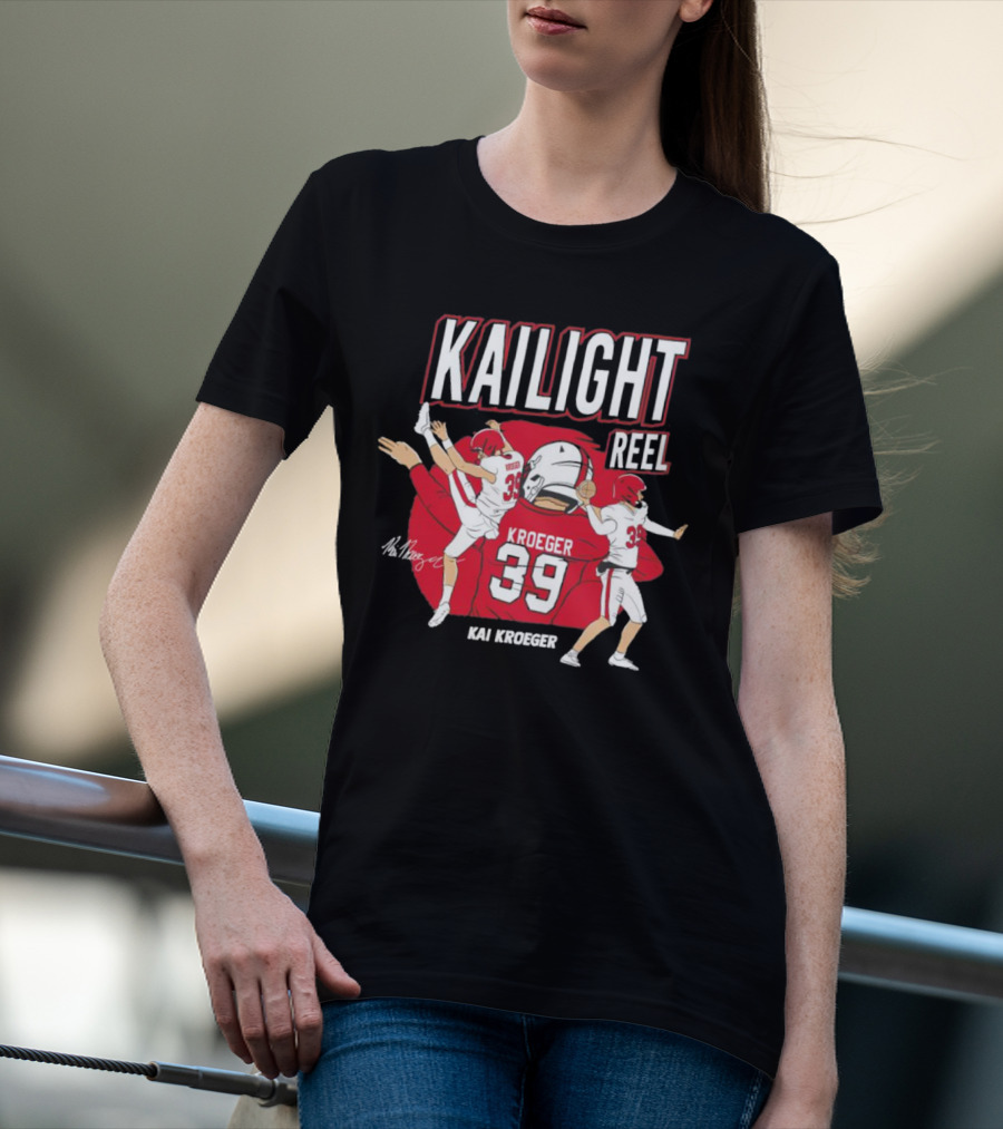 Kailight Reel Kai Kroeger 39 South Carolina Gamecocks Football T-Shirt