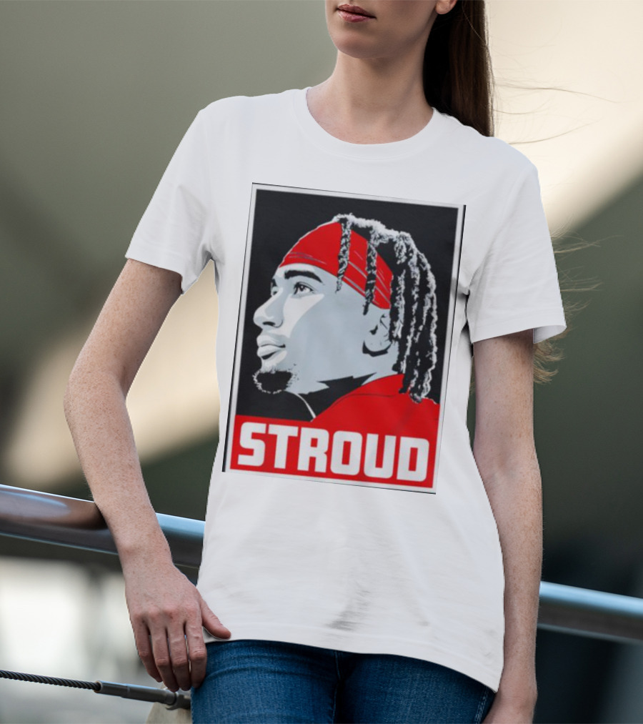 C.J. Stroud Ohio State Buckeyes Portrait Stroud T-Shirt