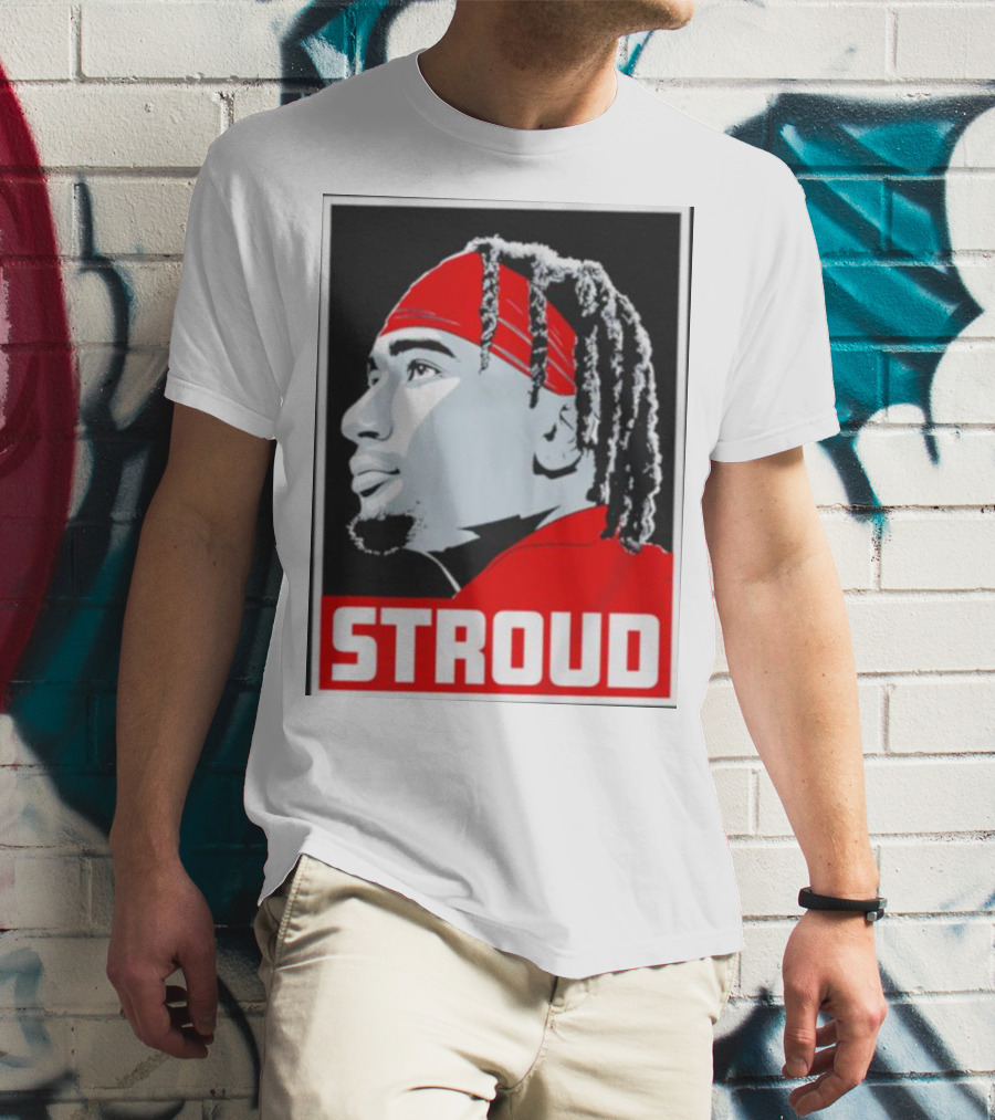 C.J. Stroud Ohio State Buckeyes Portrait Stroud T-Shirt