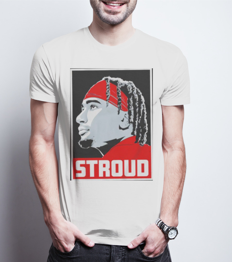 C.J. Stroud Ohio State Buckeyes Portrait Stroud T-Shirt