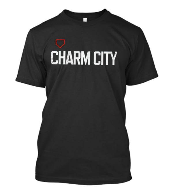 Charm City Baltimore Orioles Iconic Baseball Home Plate T-Shirt