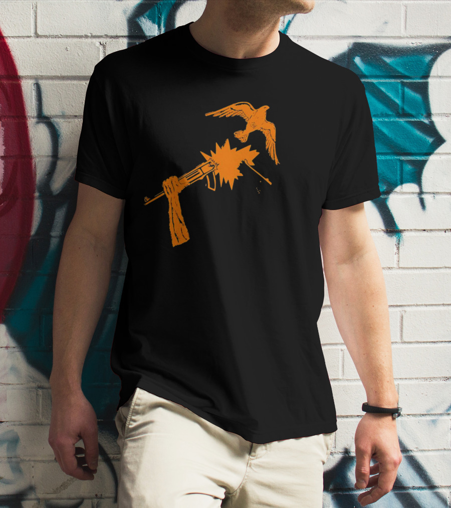 Anti War Gun And Dove Explosive Encounter T-Shirt