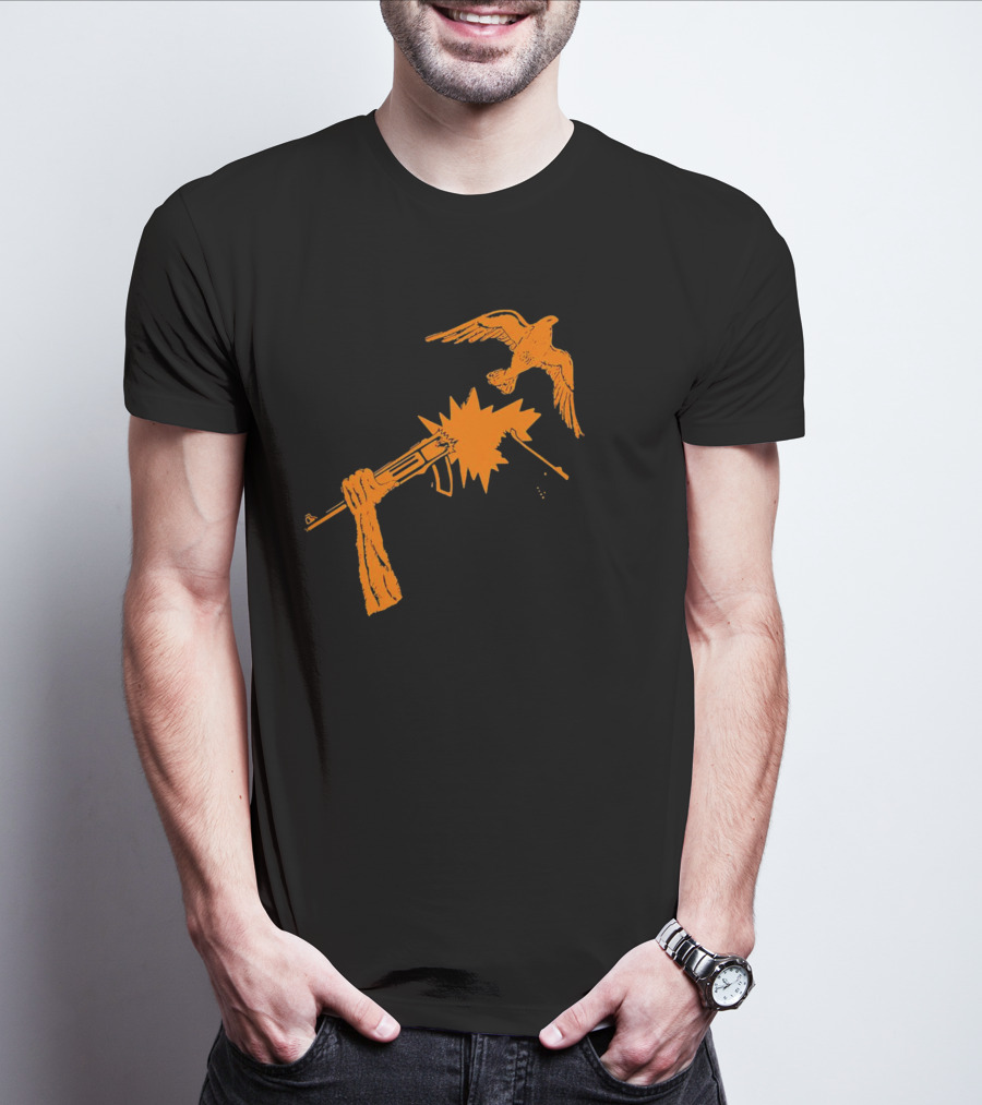 Anti War Gun And Dove Explosive Encounter T-Shirt