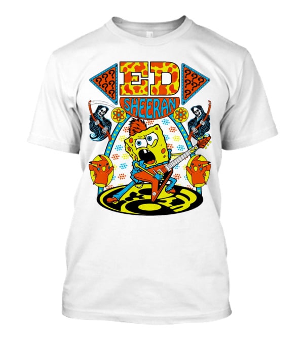 Ed Sheeran Spongebob Rock Band Fusion T-Shirt